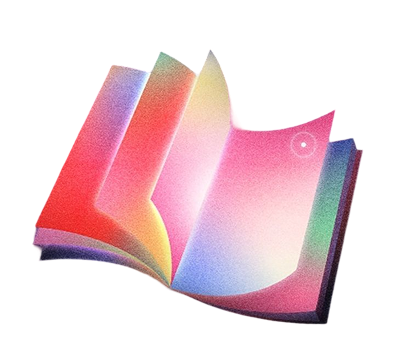 Colorful open book